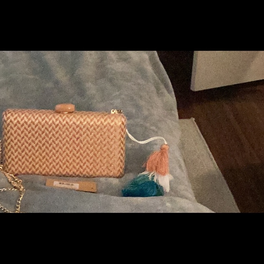 Purse. Peach chevron pattern. NWT